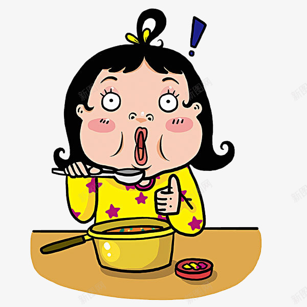 吃饭的小女孩png免抠素材_新图网 https://ixintu.com png图形 png装饰 吃饭 小女孩 美食 装饰