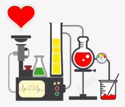 化学实验矢量图素材