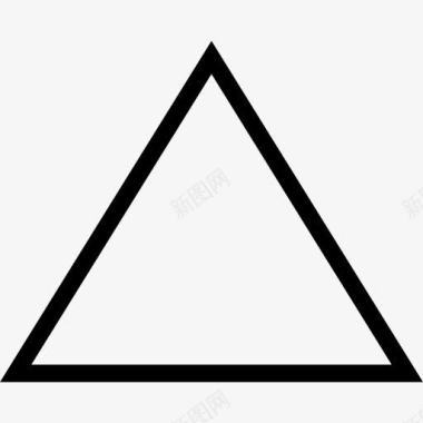 三角形的轮廓变图标图标