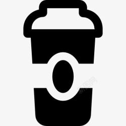 塑料咖啡杯大的塑料咖啡杯图标高清图片