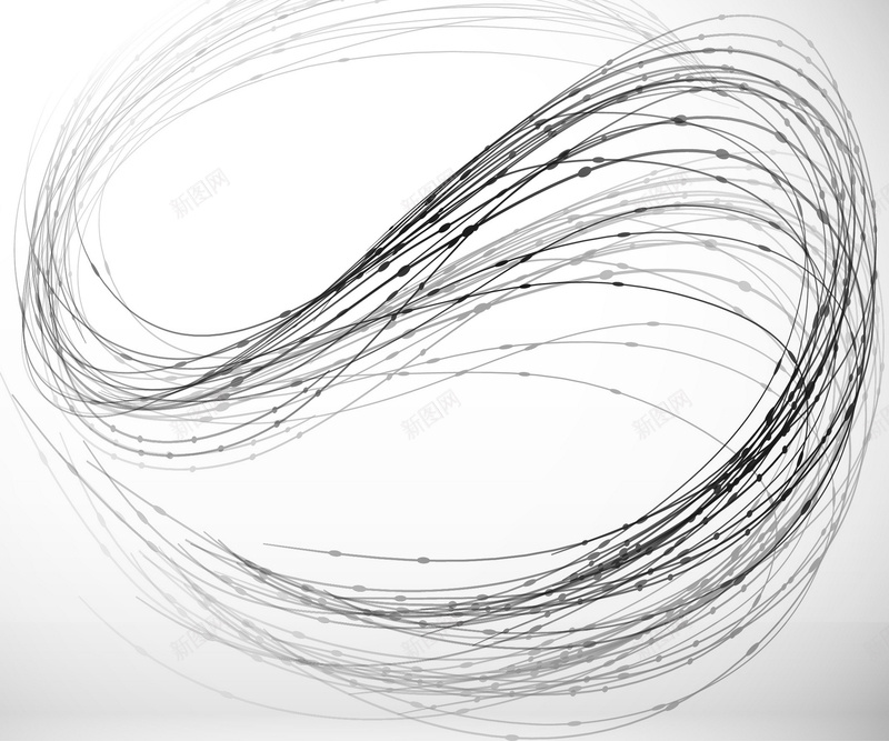 黑色线条矢量图ai设计背景_新图网 https://ixintu.com 商务 条纹 流线 白色 科幻 科技 线型 线条 黑色 矢量图