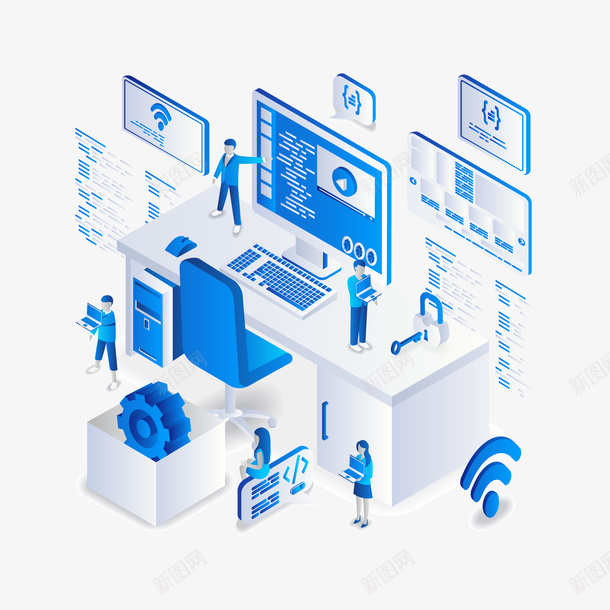 25DWIFI互联网卡通矢量图ai免抠素材_新图网 https://ixintu.com 互联网 互联网卡通 互联网矢量 卡通互联网 矢量卡通 矢量图