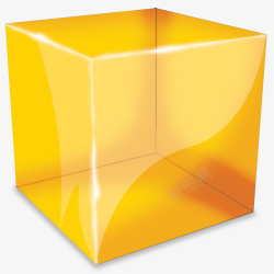 金色立体方形图案素材