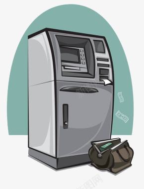 手绘ATM机图标图标