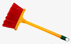 黄红扫地工具小型笤帚素材