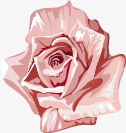 粉色水彩玫瑰花朵美景素材