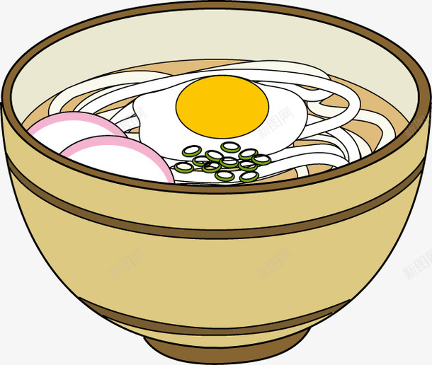 一碗鸡蛋面png免抠素材_新图网 https://ixintu.com 图案设计 手绘 面 鸡蛋面