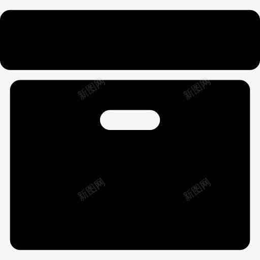 档案黑盒图标png_新图网 https://ixintu.com 动物 工具 工具盒 档案 盒 黑
