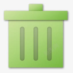 绿色垃圾箱图标png_新图网 https://ixintu.com 回收站 垃圾桶 垃圾箱