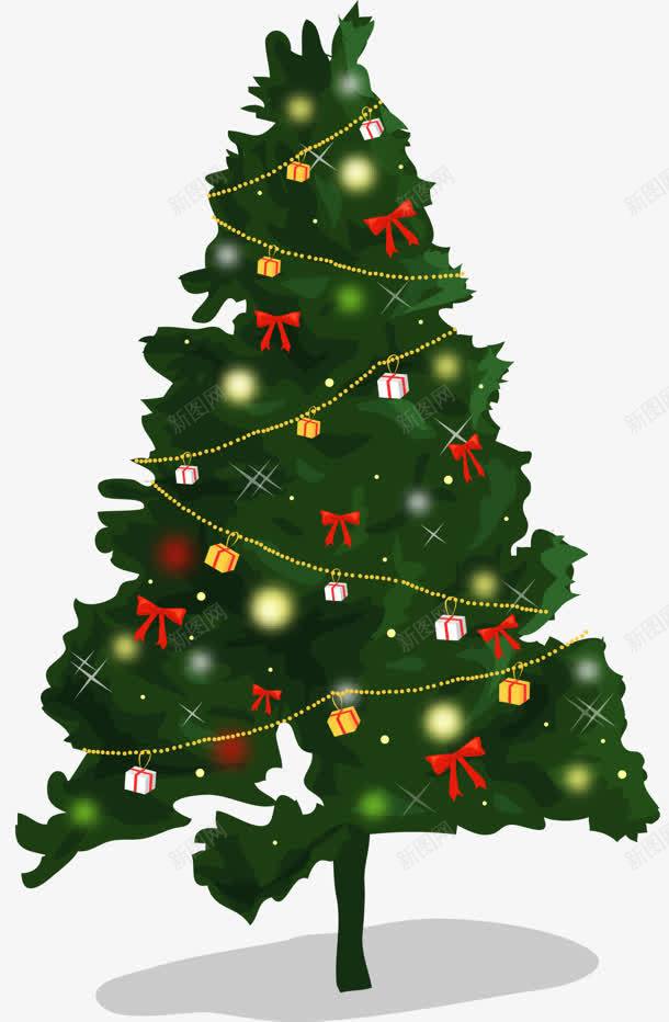 绿色卡通圣诞树装饰png免抠素材_新图网 https://ixintu.com 卡通 圣诞树 绿色 装饰