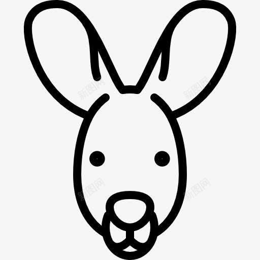 KangarooHead图标png_新图网 https://ixintu.com 动物 动物园 哺乳动物 澳大利亚 野生 野生动物