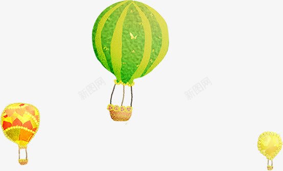 卡通清新热气球漂浮png免抠素材_新图网 https://ixintu.com 卡通 清新 漂浮 热气球 设计