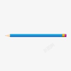 日用铅笔蓝色的铅笔高清图片
