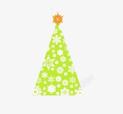 简单圣诞树平面素材