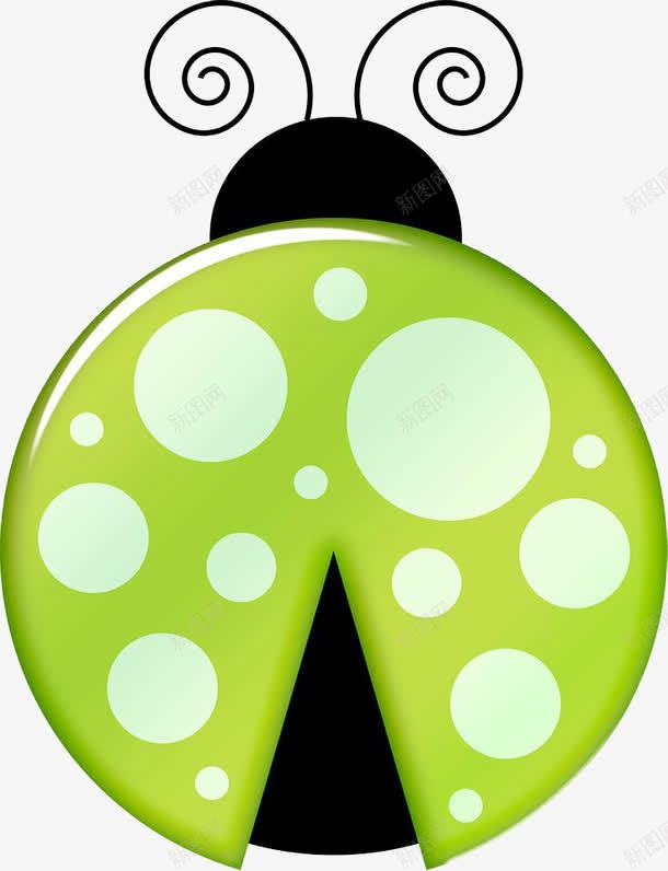 七星瓢虫png免抠素材_新图网 https://ixintu.com 七星瓢虫 图案设计 绿色虫子 虫