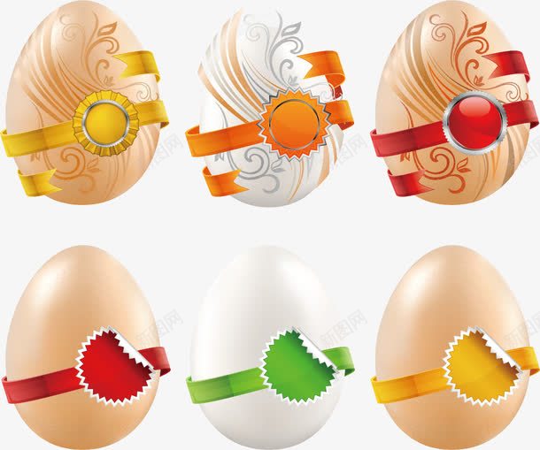 彩蛋标签矢量图ai免抠素材_新图网 https://ixintu.com 丝带 卷角 幸运蛋 彩蛋 标贴 花蛋 蝴蝶结 鸡蛋 矢量图