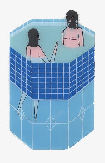 卡通游泳池png免抠素材_新图网 https://ixintu.com 夏天 水上运动 洗澡 游泳 游泳池