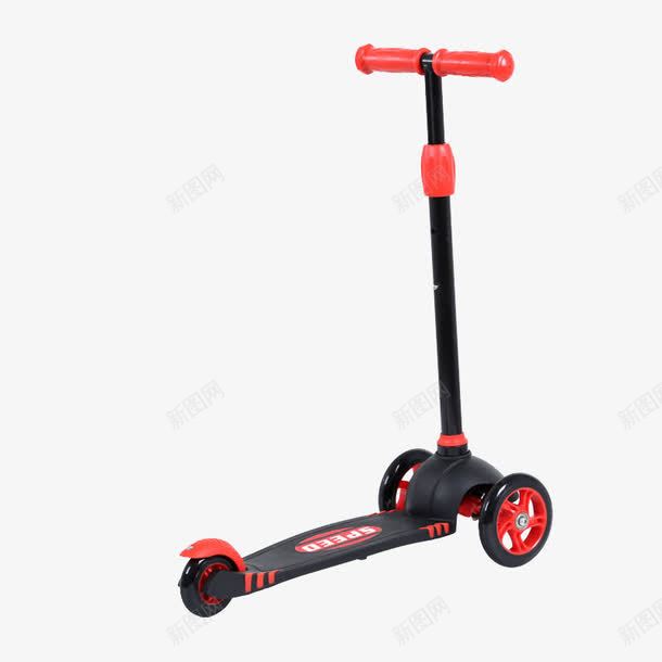 黑色滑板车png免抠素材_新图网 https://ixintu.com 产品实物 儿童玩具 滑板车 玩具