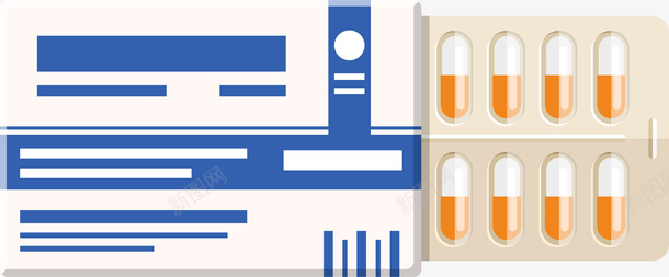 生病药片装饰图标png_新图网 https://ixintu.com 医疗 卡通装饰 扁平化 药片 药盒 设计图标