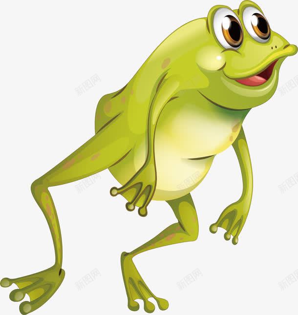 跳跃的青蛙png免抠素材_新图网 https://ixintu.com 卡通青蛙 矢量素材 绿青蛙 跳跃青蛙 青蛙