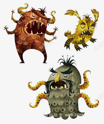 卡通手绘植物怪物png免抠素材_新图网 https://ixintu.com 卡通 怪物 手绘 植物 素材
