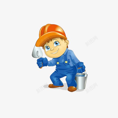 建筑工人png免抠素材_新图网 https://ixintu.com 人物 卡通 建筑工人