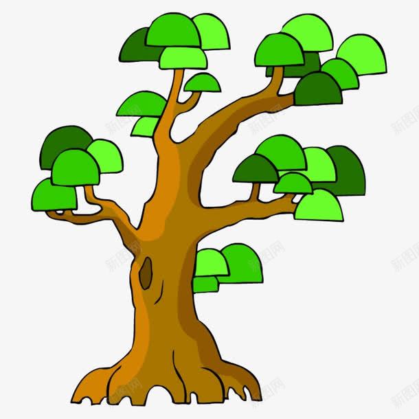 一颗卡通小树png免抠素材_新图网 https://ixintu.com 一棵树 卡通树 手绘插图 绿色树