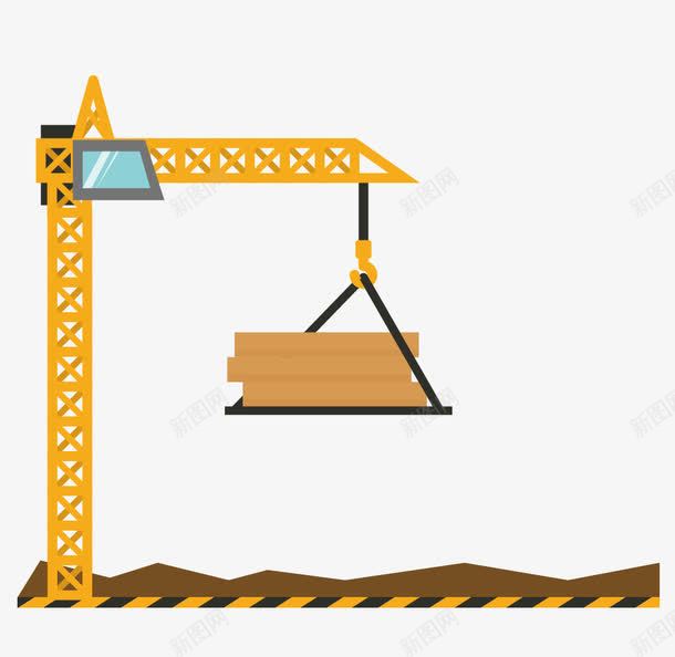 起重机矢量图ai免抠素材_新图网 https://ixintu.com 工地 施工 起重机 矢量图