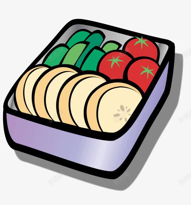 一盒蔬菜水果png免抠素材_新图网 https://ixintu.com 一盒水果 一盒蔬菜 吃的 食品 食物 餐盒