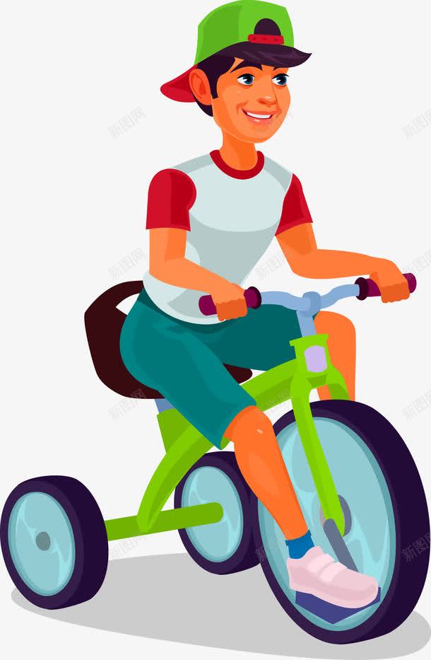 卡通骑自行车的男人png免抠素材_新图网 https://ixintu.com 单车 卡通人 卡通骑车的人 矢量骑车的人 自行车 骑自行车 骑车 骑车人