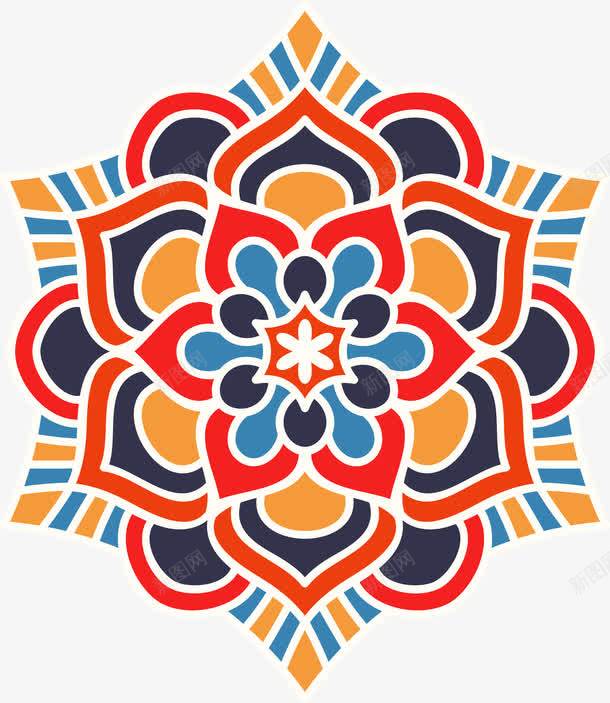 彩色传统中国风图案png免抠素材_新图网 https://ixintu.com 中国风 传统 彩色 民族风 矢量图案 装饰图案