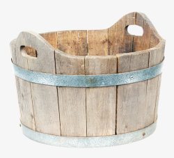 木制铁桶素材