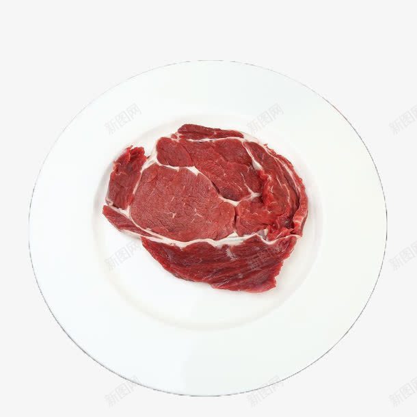 牛上脑肉片png免抠素材_新图网 https://ixintu.com 生肉 生鲜 肉食 食物