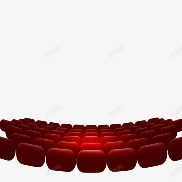 影院红色座椅png免抠素材_新图网 https://ixintu.com 影院座椅 影院座椅免费png下载 影院红色座椅 桌椅矢量图