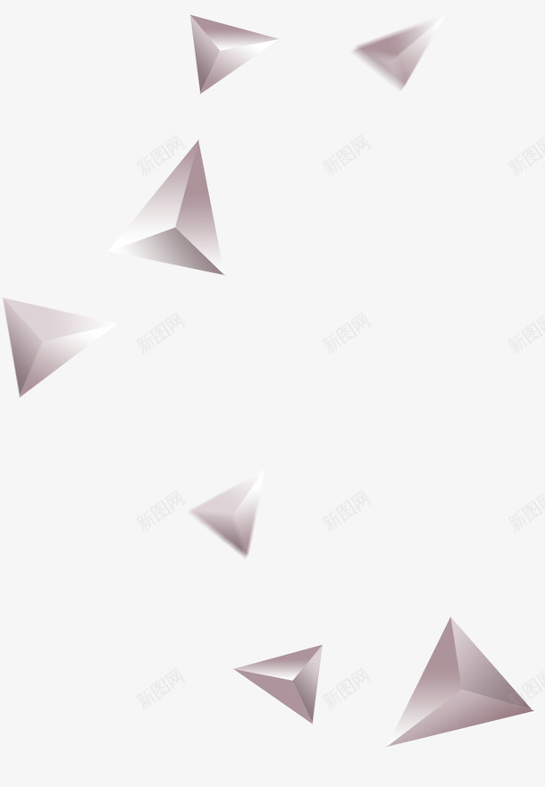 灰色简约三角形漂浮png免抠素材_新图网 https://ixintu.com 三角形 免抠PNG 漂浮素材 灰色 简约
