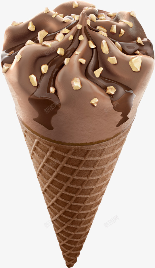 巧克力冰淇淋png免抠素材_新图网 https://ixintu.com 冷饮 巧克力冰淇淋 甜食 美味
