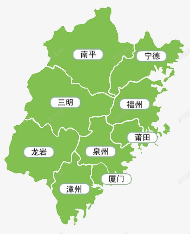 福建地图地名png免抠素材_新图网 https://ixintu.com 地名 地图 福建 福建地图