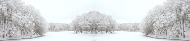 电商冬季雪景唯美背景banner背景