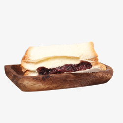 切片奶酪紫米乳酪面包夹心全麦切片手撕早高清图片