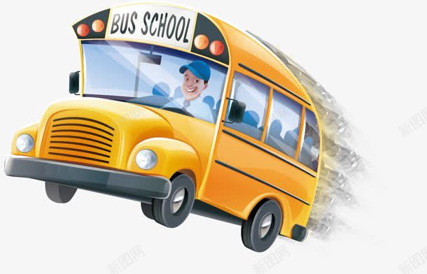 汽车校车png免抠素材_新图网 https://ixintu.com bus school 卡通人 校车 汽车