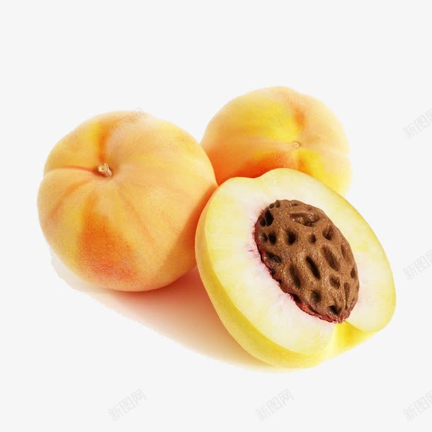 黄色杏子png免抠素材_新图网 https://ixintu.com 杏子 果实 水果 红杏 食物