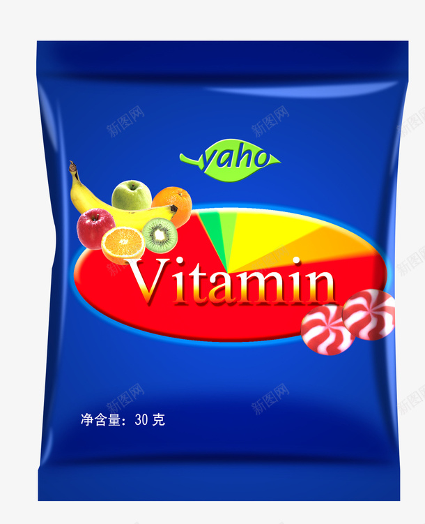 膨化食品包装塑料袋子png免抠素材_新图网 https://ixintu.com 包装袋 塑料袋子 膨化 蓝色 蓝色包装 食品