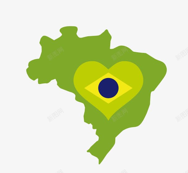 巴西地图轮廓png免抠素材_新图网 https://ixintu.com 南美洲 地图 巴西 拉丁美洲国家 轮廓
