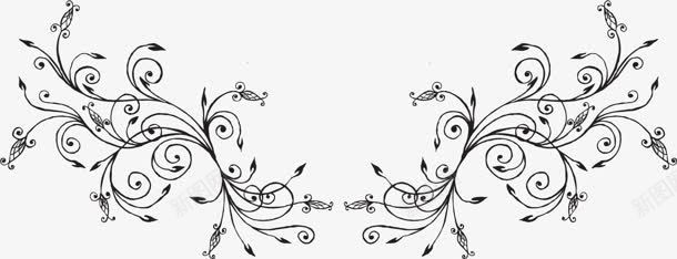 对称的花纹装饰png免抠素材_新图网 https://ixintu.com 对称 素材 花纹 装饰