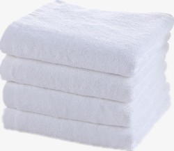 四条整齐的毛巾素材