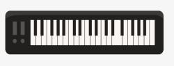 黑白色琴键电子琴高清图片