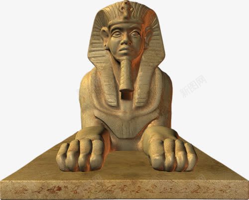 埃及师身人面像雕塑png免抠素材_新图网 https://ixintu.com 埃及 埃及元素 师身人面像 石雕 雕塑