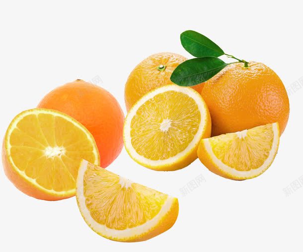 橙子水果元素png免抠素材_新图网 https://ixintu.com 橙子 水果 绿色 酸