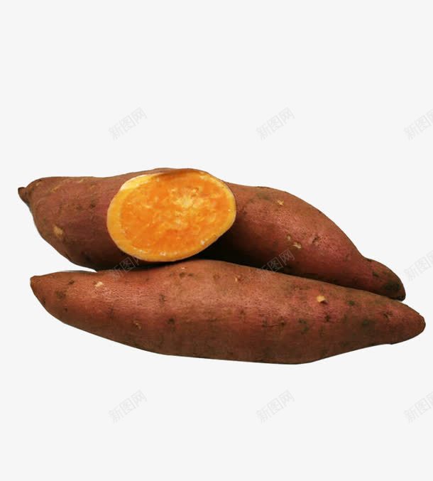 切了一点的红薯png免抠素材_新图网 https://ixintu.com 一点 农作物 切了 红薯 食物 黄色的