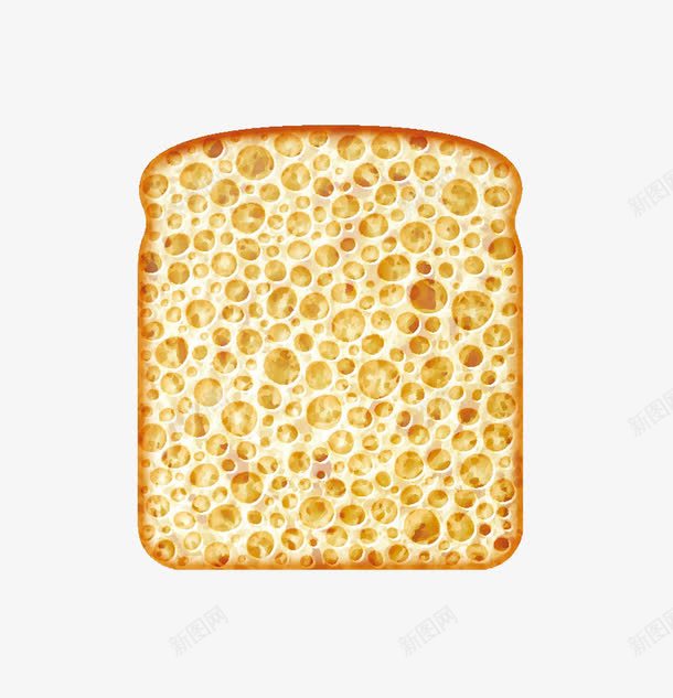 食物面包片png免抠素材_新图网 https://ixintu.com 一个面包片 卡通面包片 黄色面包片